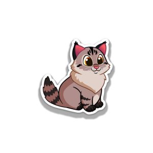 Maine Coon Chonker Cat Vinyl Sticker