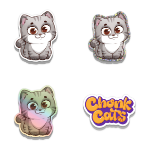 Anime Kitten Sticker Pack
