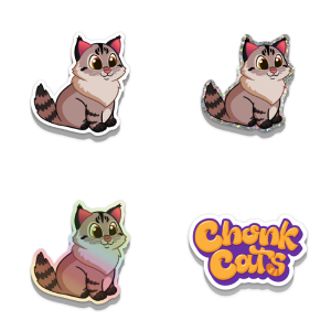 Maine Coon Chonker Cat Sticker Pack