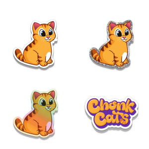 Orange Tabby Chonker Cat Sticker Pack