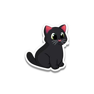 Black Chonker Cat Vinyl Sticker