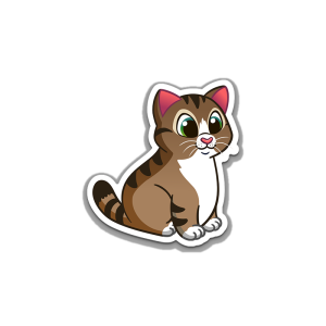 Brown Tabby Chonker Cat Magnet